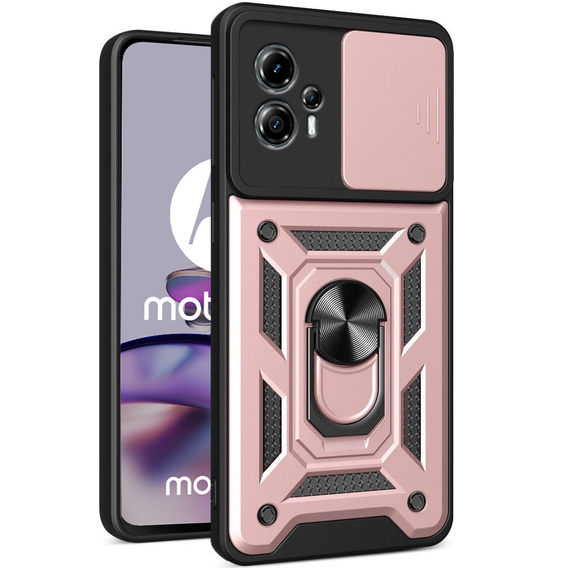 Чохол NOX Camera Slide Motorola Moto G13 / G23, CamShield Slide, рожевий rose gold