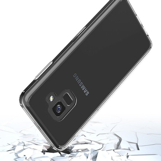 Чехол до Samsung Galaxy A8 2018, Fusion Hybrid, прозрачный