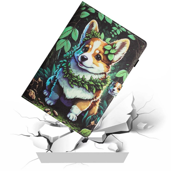 Чехол до Samsung Galaxy Tab A9+ X210 / X215 / X216B, corgi dog