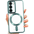 Чехол для Samsung Galaxy S23, Electro MagSafe, зелёный + стекло для экрана