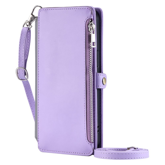 Откидной чехол для Xiaomi Redmi 14C / Xiaomi Poco C75, Wallet Zipper Pocket, фиолетовый