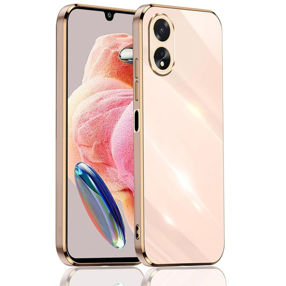 Чехол для Oppo A38 4G / Oppo A18 4G, Glamour CamShield, розовый rose gold