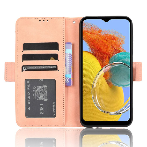 Откидной чехол для Samsung Galaxy M34, Card Slot, розовый