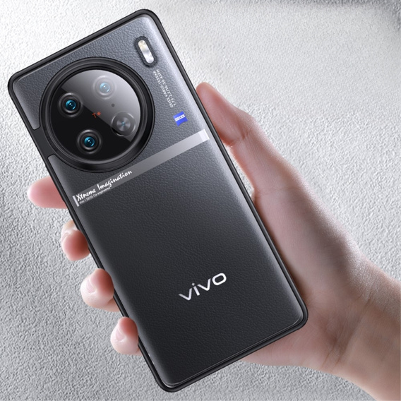 Чoхол до Vivo X90 Pro, Fusion Hybrid, прозорий / чорний