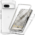 Чoхол Shockproof до Google Pixel 8, із захисним екраном, прозорий