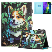 Чехол для iPad 10.9" 2022 (10 gen.), с откидной крышкой, corgi dog