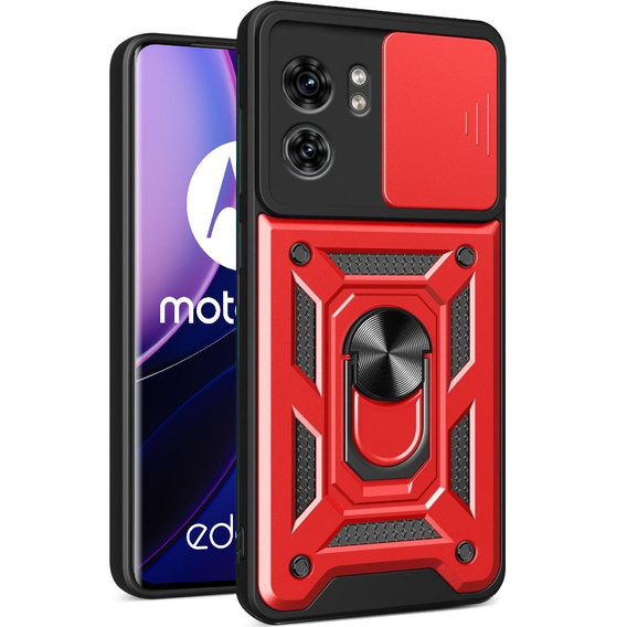Чехол NOX Camera Slide Motorola Edge 40, CamShield Slide, красный