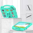 Дитячий чохол для планшета Samsung Tab A8 X200 / X205, Cute Patterns, з підставкою, зелений