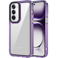 Чехол до Oppo Reno 12 Pro, Fusion Hybrid, прозрачный / фиолетовый