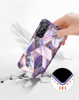 Чoхол до Samsung Galaxy S21 FE, Suritch Full Body Marble, фіолетовий