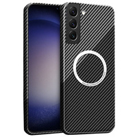 Чехол до Samsung Galaxy S23 Plus, Magsafe Slim Carbon, черный / серый