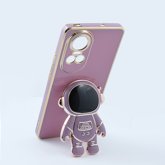 Чехол до Oppo Reno 10 / 10 Pro, Astronaut, фиолетовый