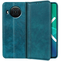 Чехол до Nokia X10 / X20, Wallet Litchi Leather, зелёный