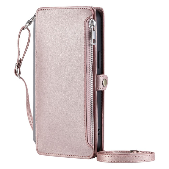 Откидной чехол для Xiaomi Redmi 14C / Xiaomi Poco C75, Wallet Zipper Pocket, розовый