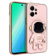 Чехол до Xiaomi Redmi Note 12 4G, Astronaut, розовый rose gold