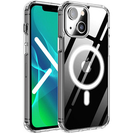Чoхол до iPhone 13 Mini, ERBORD Hybrid MagSafe Case, прозорий