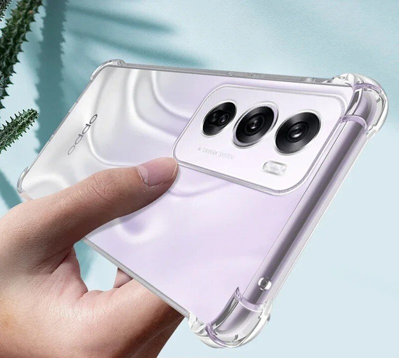 Чехол до Oppo Reno 12 Pro, Dropproof, прозрачный