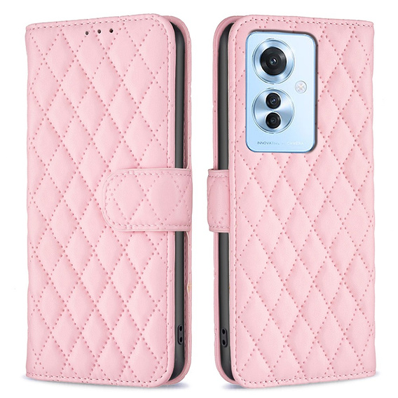 Чохол-книжка для Oppo Reno 11F 5G, Wallet, BINFEN COLOR, рожевий