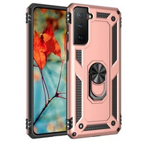 Бронированный Чехол до Samsung Galaxy S21, Nox Case Ring, розовый rose gold