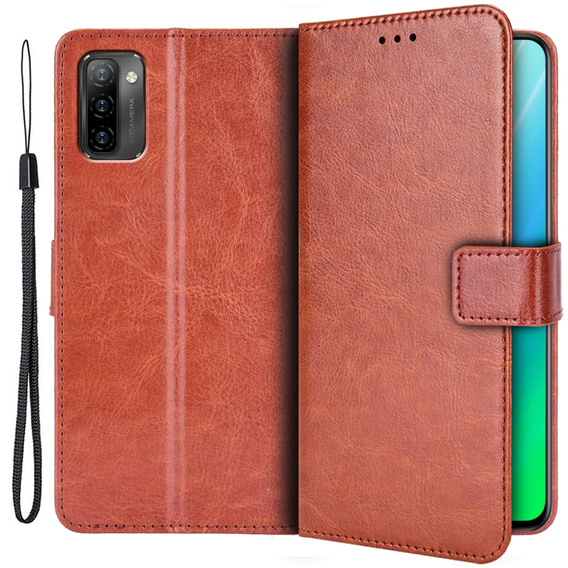 Чохол-книжка для Ulefone Note 12P, Wallet, коричневий