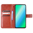 Откидной чехол для Motorola Moto G84 5G, Crazy Horse Wallet, коричневый