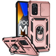 Чехол NOX Camera Slide Xiaomi Poco M4 Pro 4G, CamShield Slide, розовый rose gold