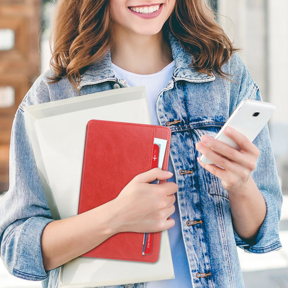 Чoхол до Samsung Galaxy Tab A9, Business Card, червоний