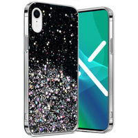 Чехол до iPhone XR, Glittery, чёрный