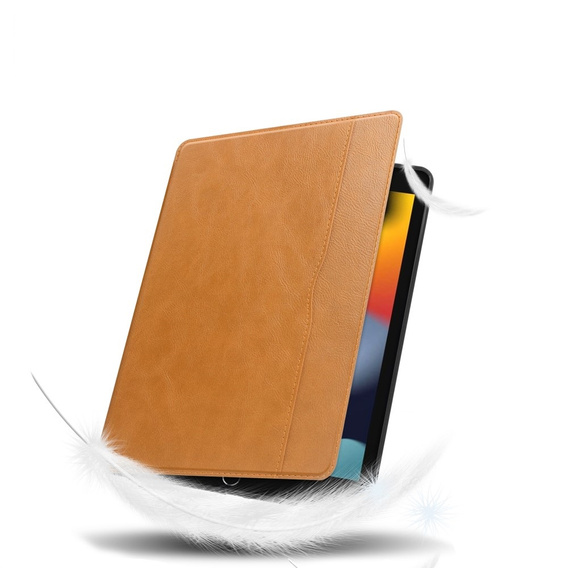 Чехол для iPad 10.2 2021 / 2020 / 2019, Business Card and Pen Slot, коричневый