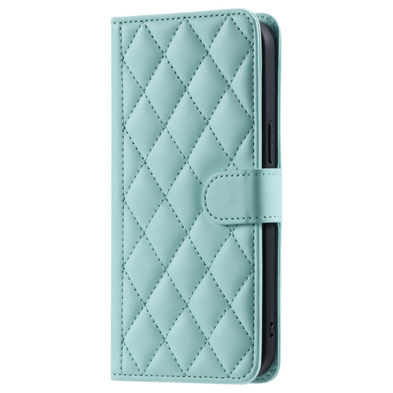 чехол-крышка для Samsung Galaxy S25 Ultra, Rhombus Crossbody Leather, зелёный