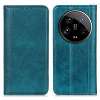 Чехол до Xiaomi 14 Ultra, Wallet Litchi Leather, зелёный