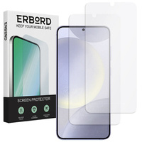 2x Загартоване скло для Samsung Galaxy S24, ERBORD 9H Hard Glass на екрані