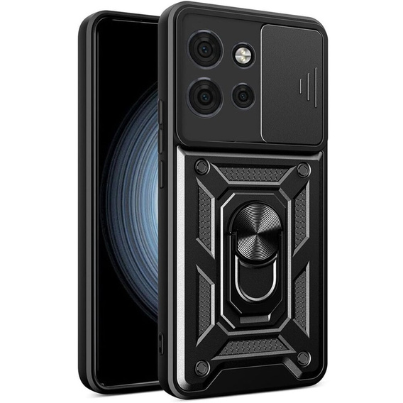 Чехол NOX Camera Slide Motorola Edge 50 Neo, CamShield Slide, чёрный