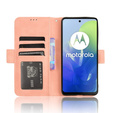 Футляр з клапаном для Motorola Moto G24 / G24 Power / G04, Card Slot, рожевий