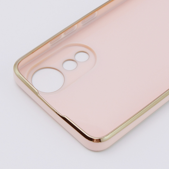 Чохол для Oppo A78 4G, Glamour CamShield, рожевий rose gold