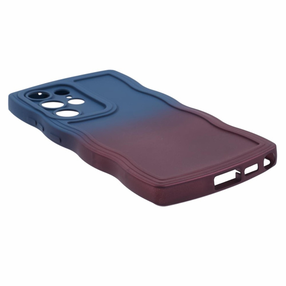 Чехол до Samsung Galaxy S24 Ultra, Wavy Case, розовый/голубой