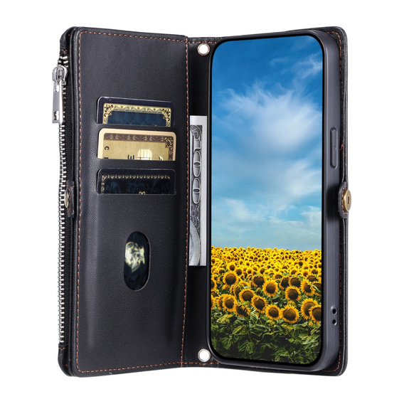 Чохол-книжка для Xiaomi Redmi 14C / Xiaomi Poco C75, Wallet Zipper Pocket, чорний