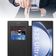 Откидной чехол для Samsung Galaxy S25 Ultra, RFID Wallet MagSafe CamShield, чёрный