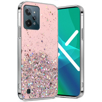 Чoхол до Realme C31, Glittery, рожевий