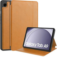 Чехол до Samsung Galaxy Tab A9, Business Card, коричневый