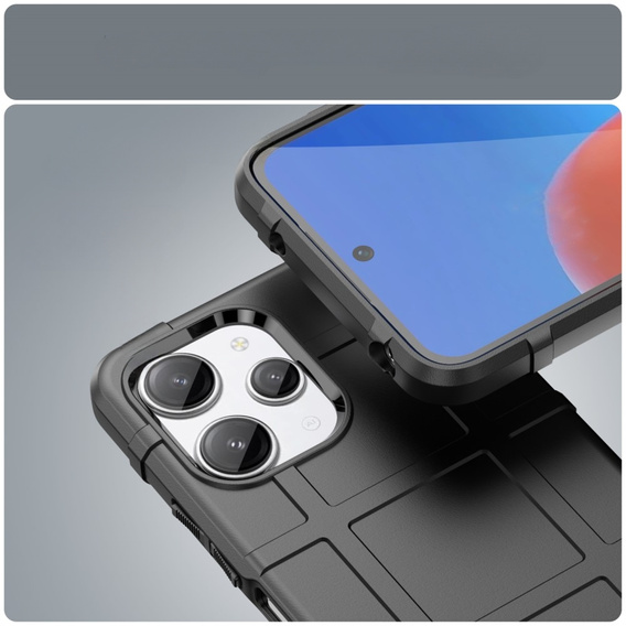 Чехол до Xiaomi Redmi 12 4G, Rugged Shield, чёрный