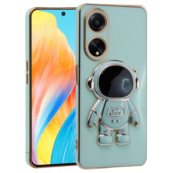 Чехол до Oppo A38 4G / Oppo A18 4G, Astronaut, зелёный