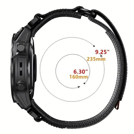 Нейлоновий ремінець Quickfit для Garmin Fenix 5/6/6 PRO/7 Forerunner 965/955/945