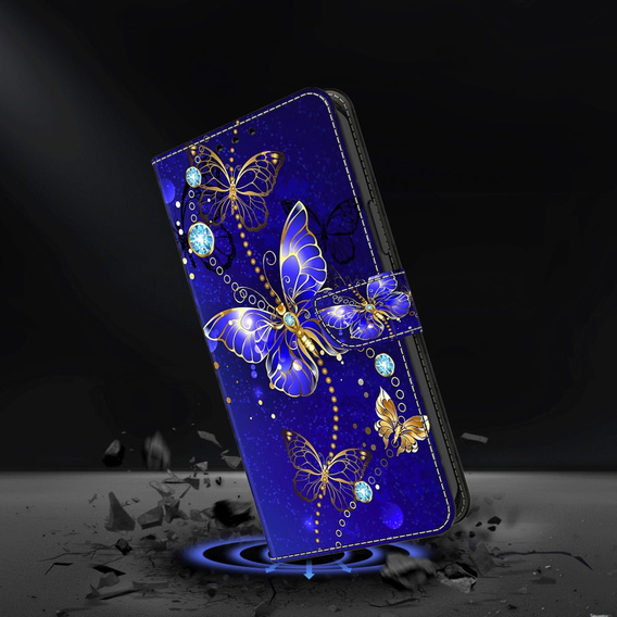 Чохол-книжка для Xiaomi Redmi Note 12 4G, Wallet Butterfly, м'яти