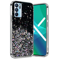 Чoхол до OPPO Reno 6 5G, Glittery, чорний