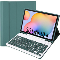 Чохол + клавіатура Samsung Galaxy Tab S6 Lite P610/P615 / S6 Lite 2022 10.4, Pen Slot, зелений