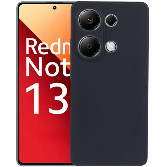 Чехол до Xiaomi Redmi Note 13 Pro 4G, Silicone Lite, чёрный