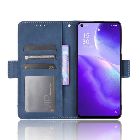 Футляр з клапаном для Oppo Reno 5 5G, Card Slot, м'яти