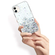 Чехол до iPhone 12/12 Pro, Glittery, прозрачный