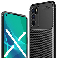 Чехол до Oppo Reno6 5G, Carbon Gel, чёрный